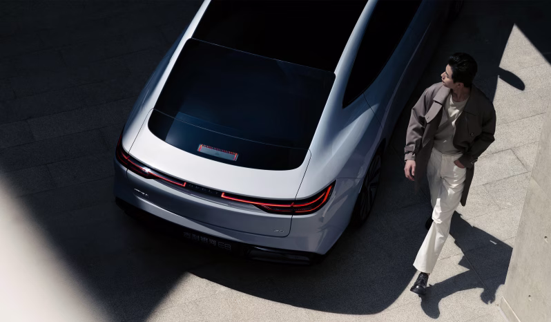 Geely Galaxy E8 exterior; manufacturer model-family reference, not allocated stock