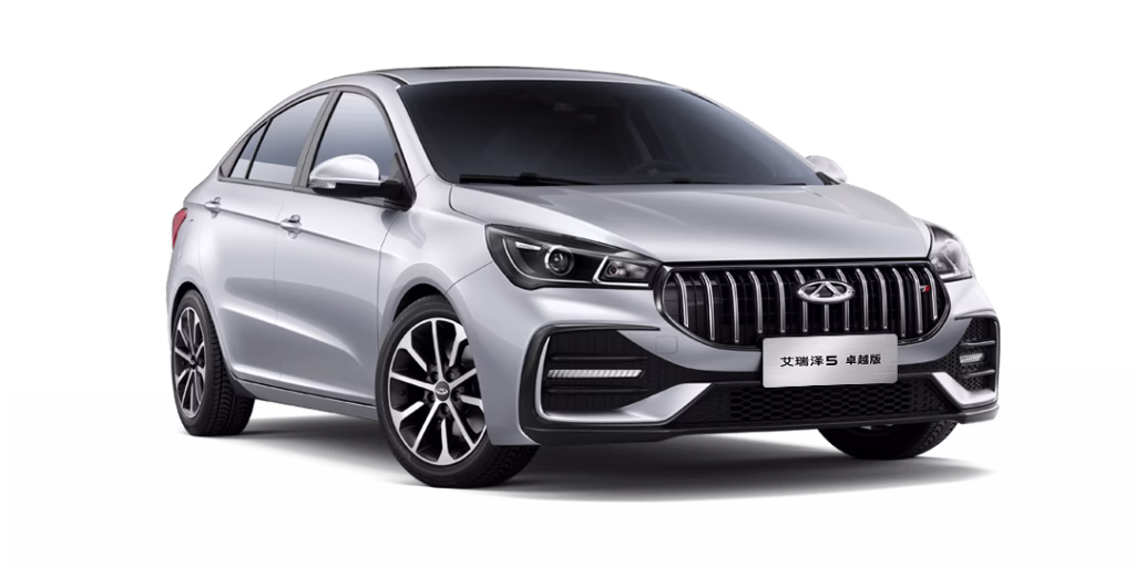 Chery Arrizo 5 exterior; manufacturer model-family reference image